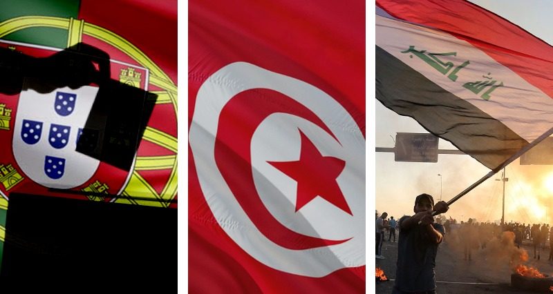 Portugal elections, Tunisia elections, Iraqi protests